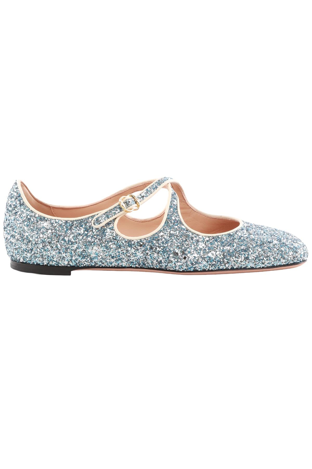 BALLY BLUE BALLYRINA GLITTER BALLET FLATS EU 41 UK 8 US 11