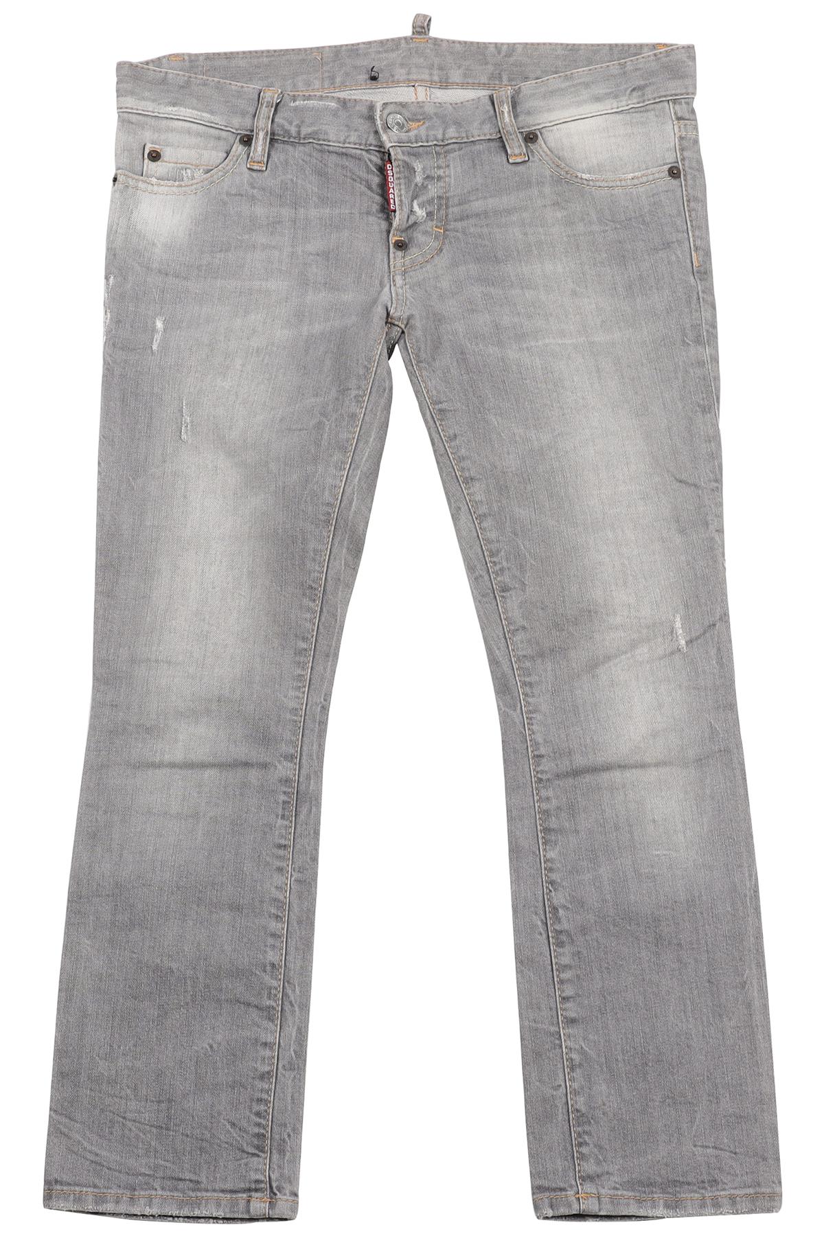 DSQUARED2 GREY LOW RISE SKINNY JEANS IT 40 UK 8