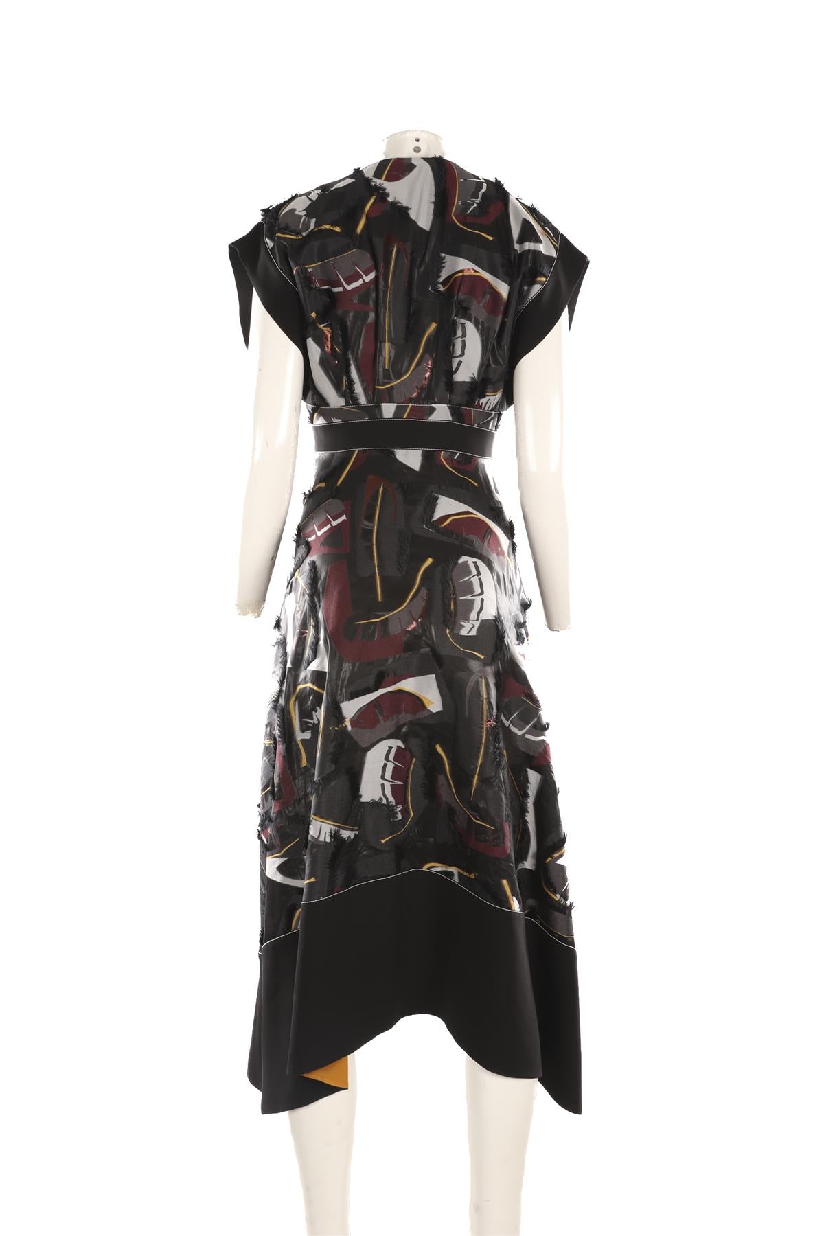 ROKSANDA BLACK SILK MAXI DRESS MEDIUM