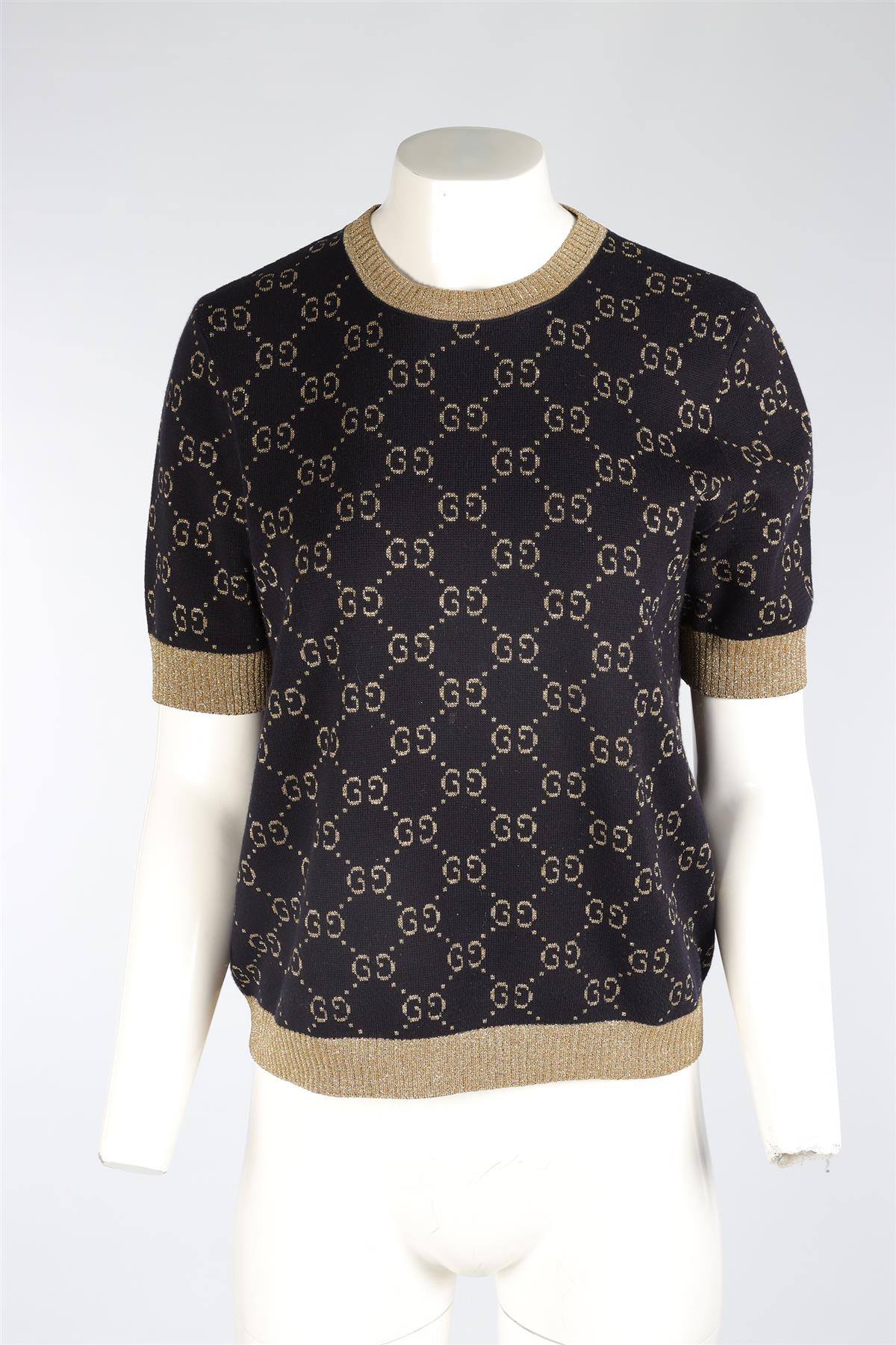 GUCCI NAVY GG COTTON TOP LARGE