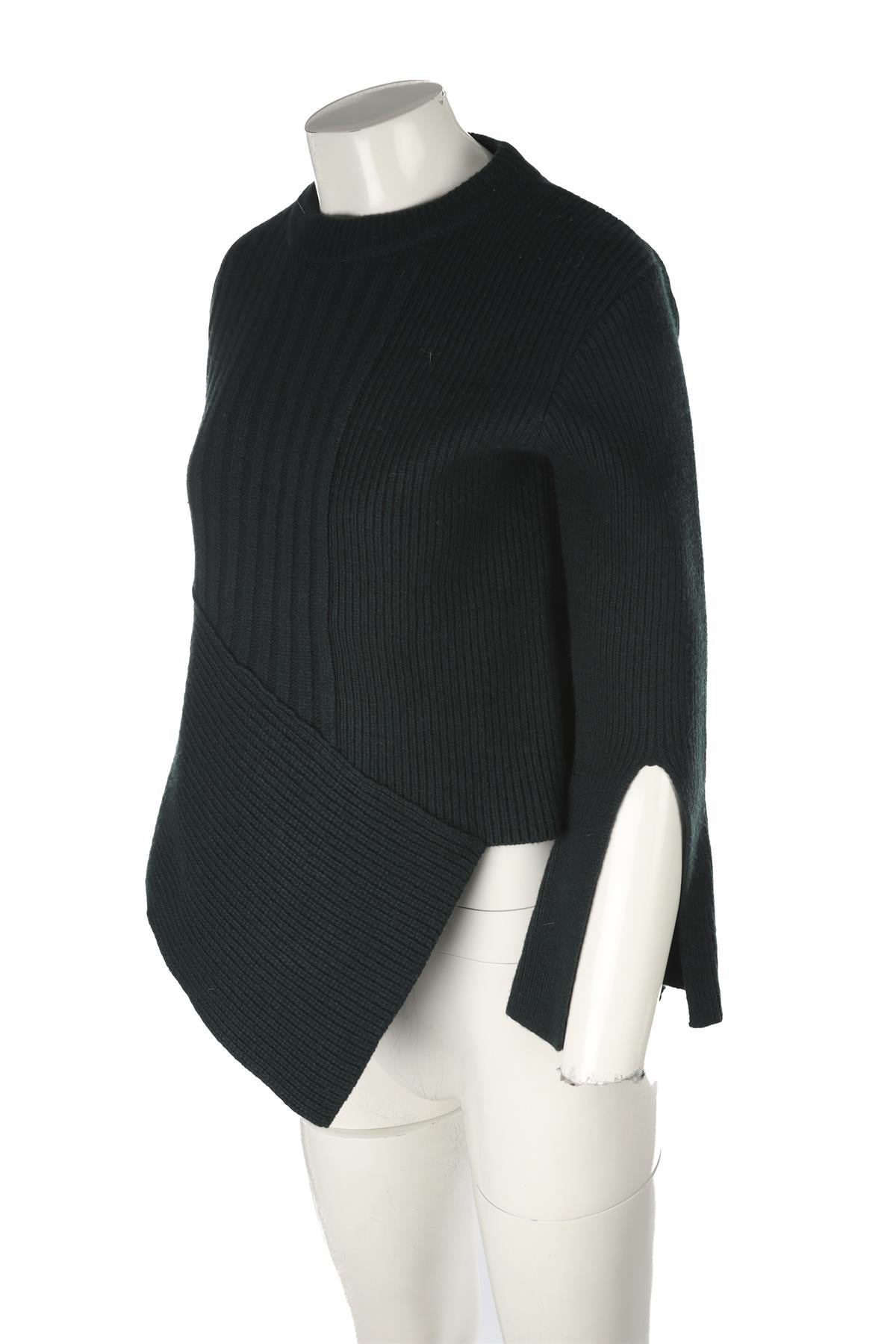 EUDON CHOI GREEN WOOL SWEATER SMALL