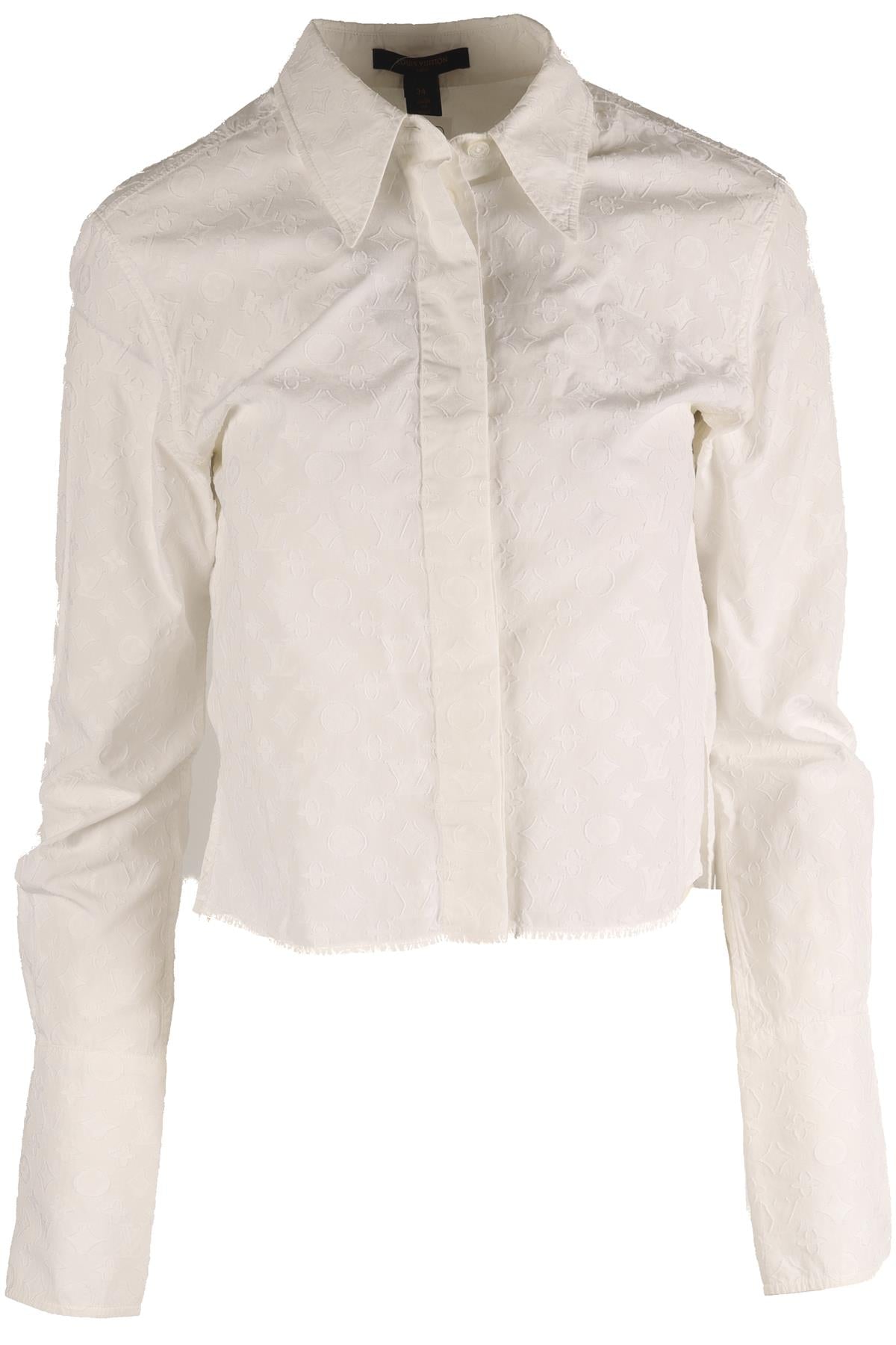 LOUIS VUITTON WHITE COTTON SHIRT FR 34 UK 6