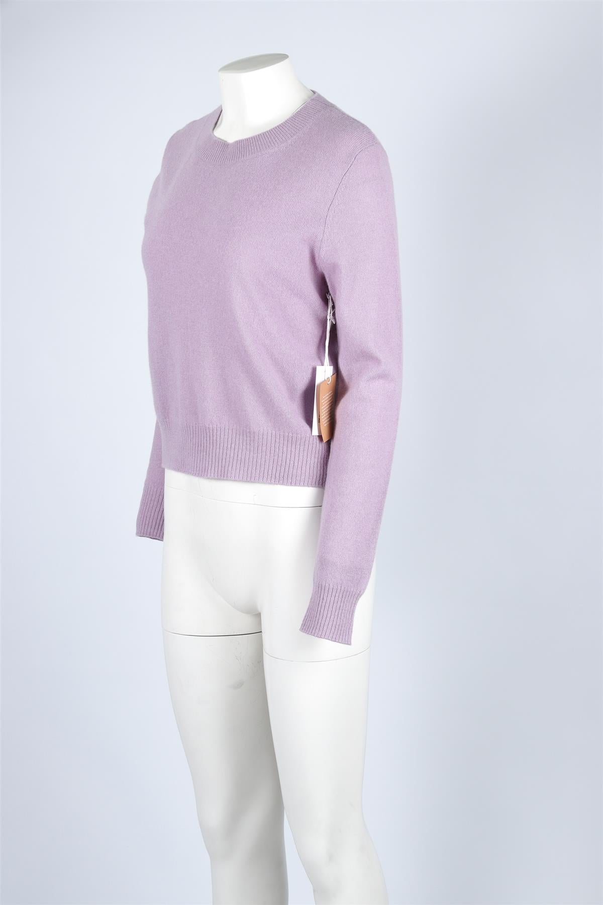 REFORMATION PURPLE CASHMERE SWEATER LARGE