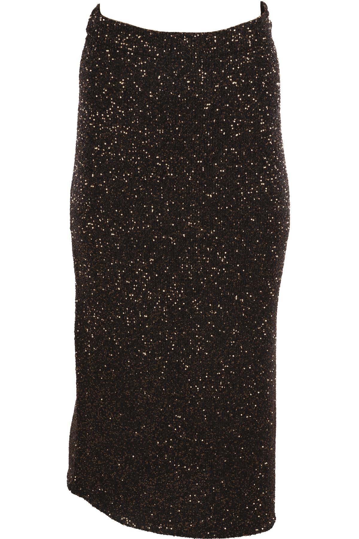ALTUZARRA BLACK KNIT MIDI SKIRT XSMALL