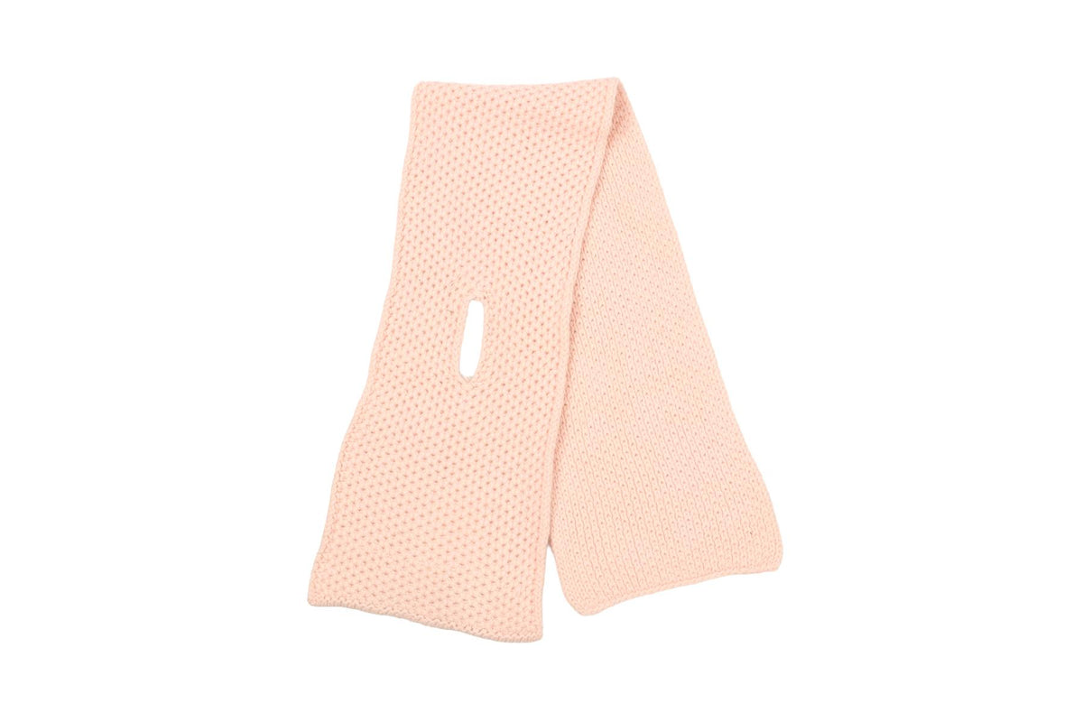 LORO PIANA PINK KIDS GIRLS BEANIE AND SCARF MEDIUM