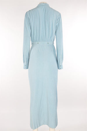 JOHNATHON SIMKHAI BLUE POLYESTER MAXI DRESS MEDIUM