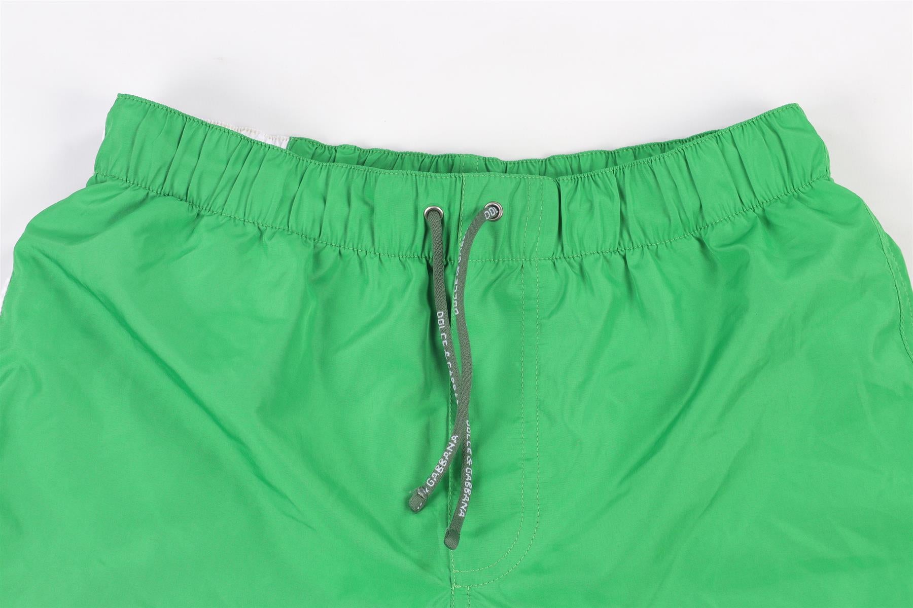 DOLCE & GABBANA GREEN KIDS BOYS SWIM SHORTS 8 YEARS