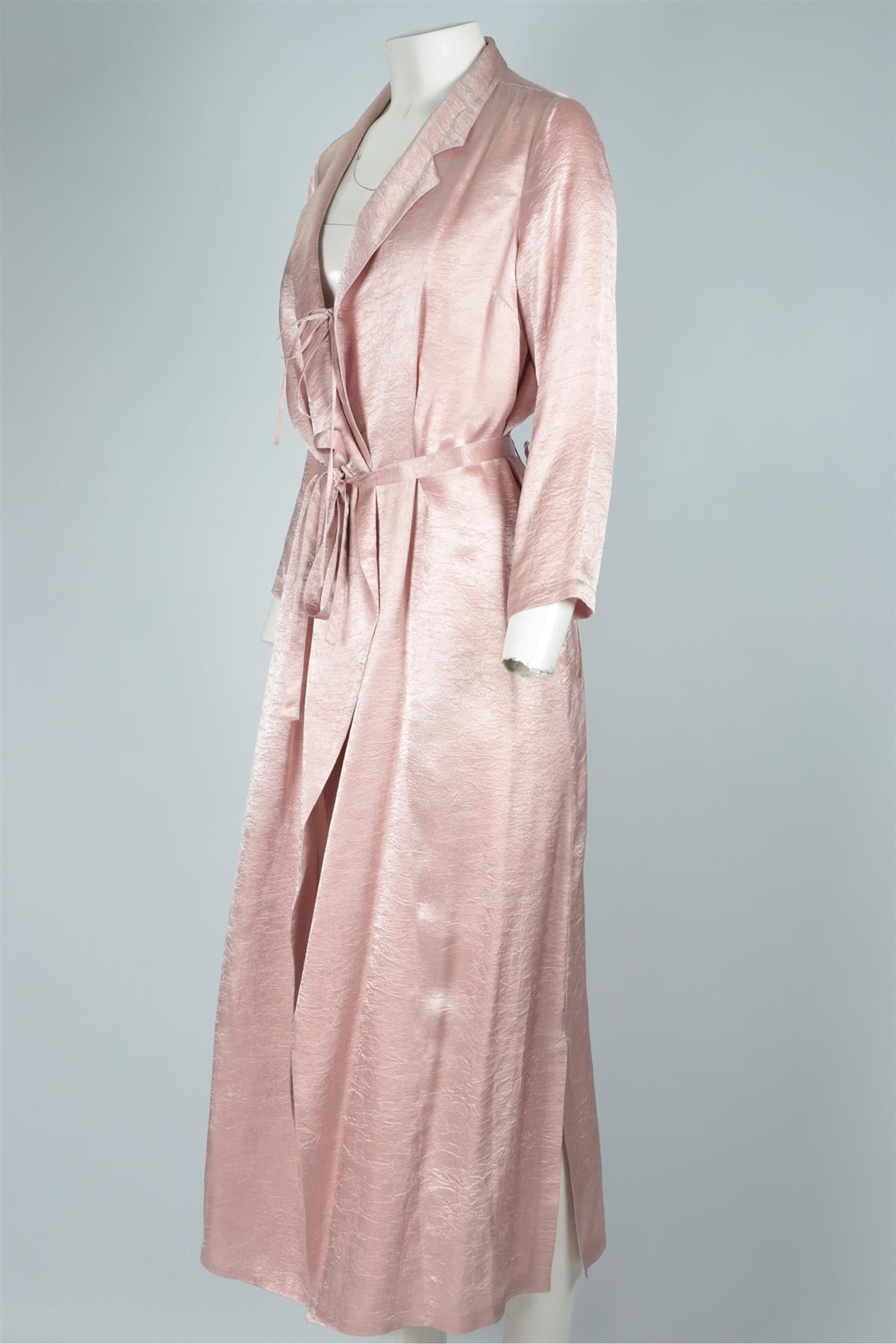 ANN DEMEULEMESTER PINK SATIN MIDI DRESS IT 40 UK 8