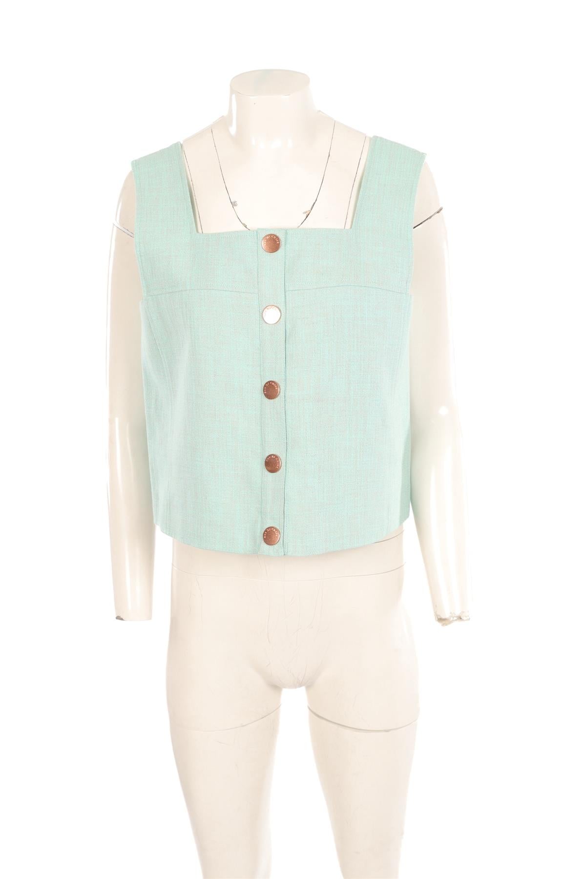 SEE BY CHLOÉ BLUE COTTON TOP FR 40