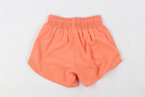 LULULEMON ORANGE JERSEY SHORTS US 0 UK 4