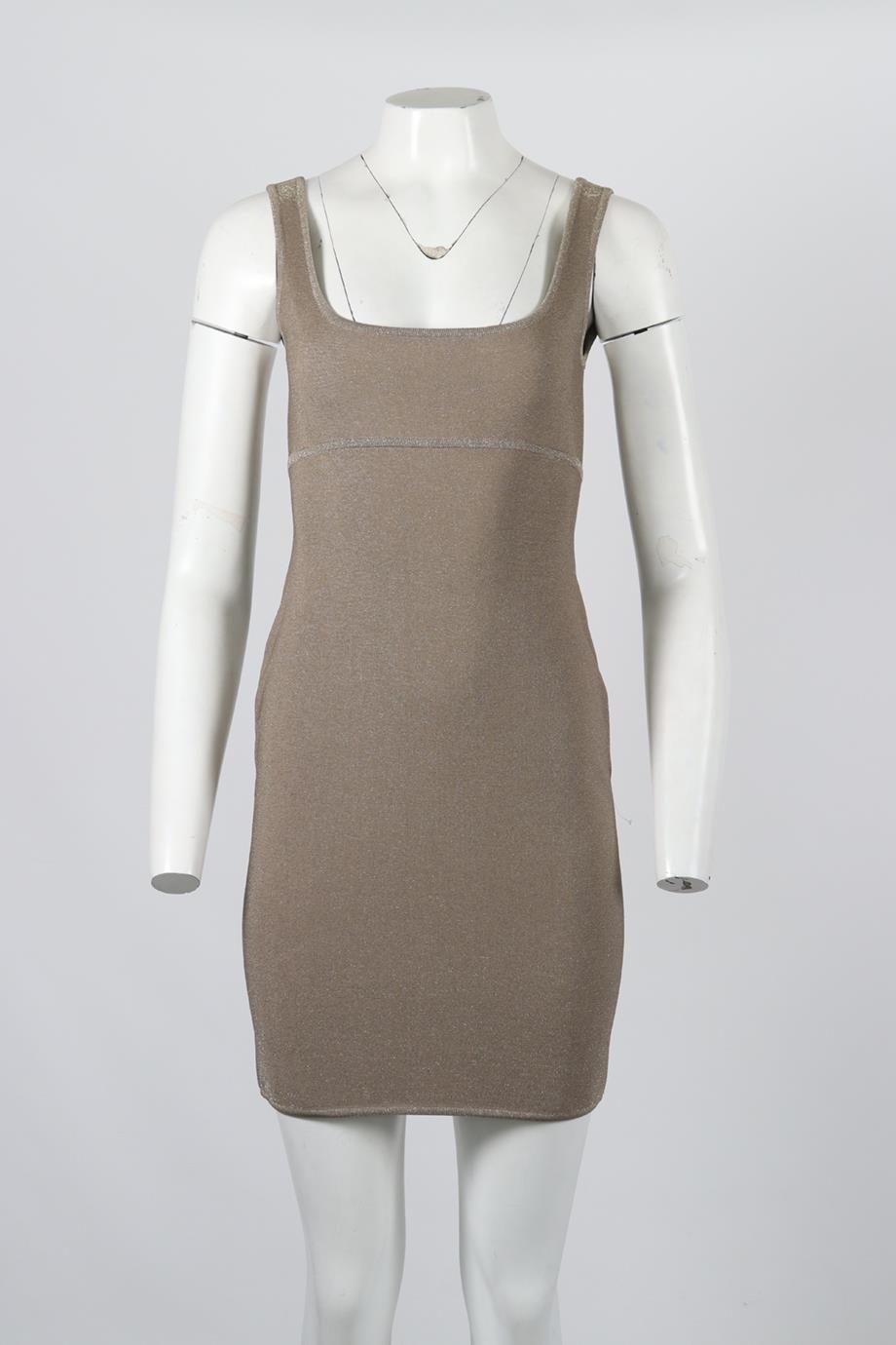 HERVE L LEROUX STRETCH KNIT MINI DRESS FR 40 UK 12