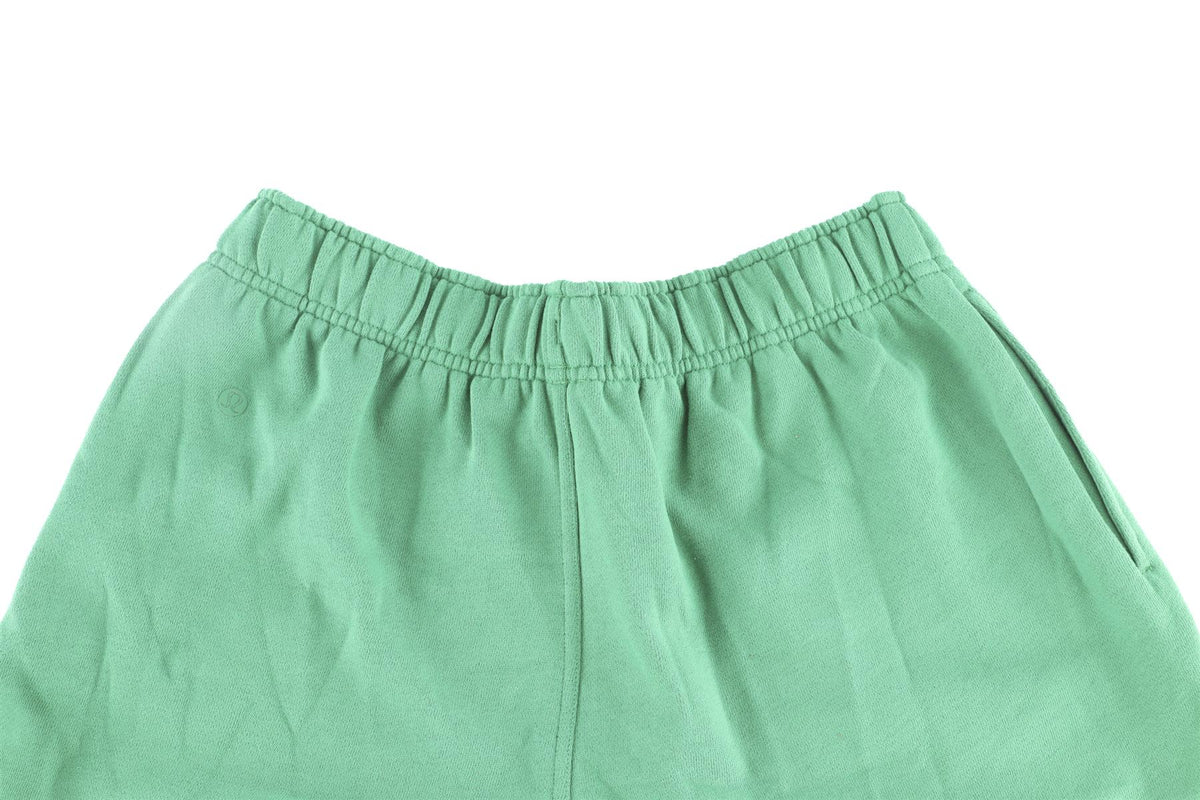 LULULEMON GREEN COTTON SHORTS SMALL