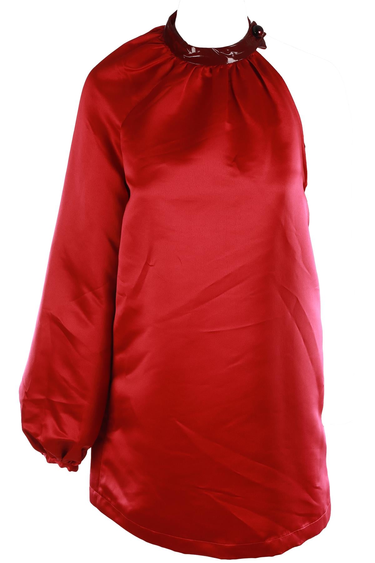 KIMBERLY GOLDSON PINK SATIN TOP MEDIUM