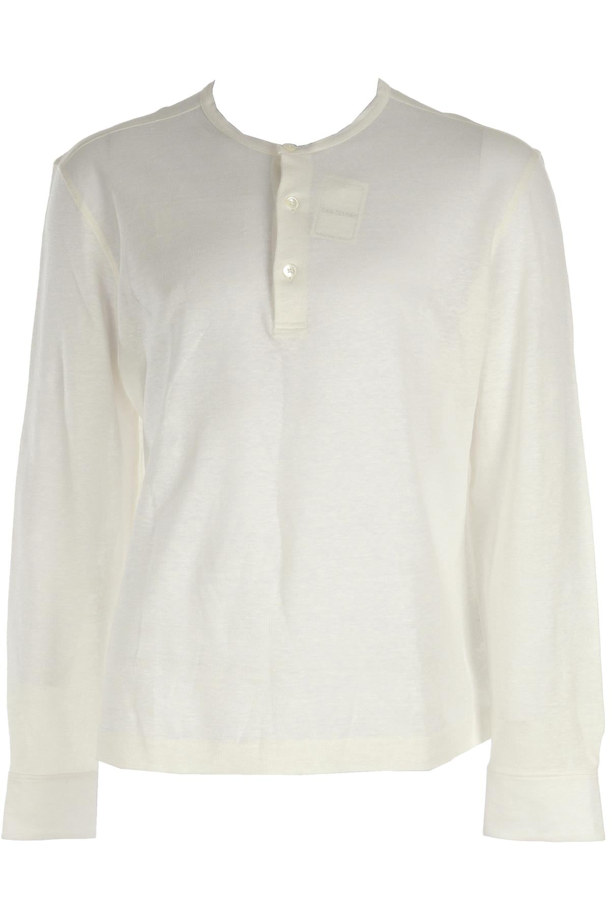ZEGNA WHITE MEN'S LINEN TOP MEDIUM