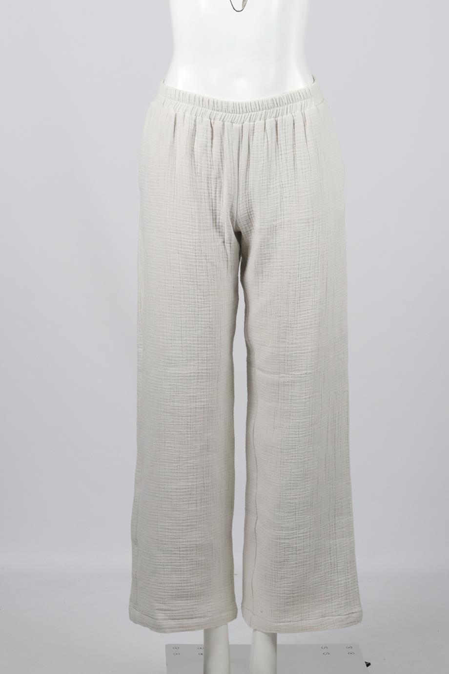 SABLYN COTTON BLEND WIDE LEG PANTS XSMALL