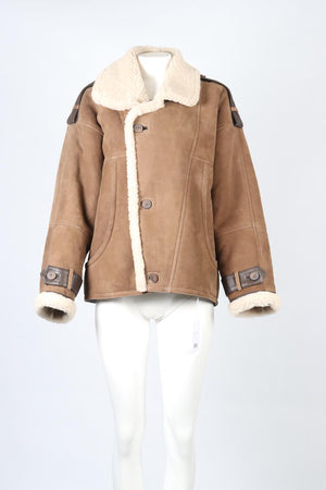 MEOTINE SHEARLING AND SUEDE JACKET SMALL-MEDIUM