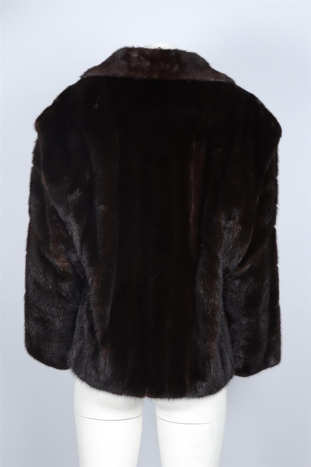 NEIMAN MARCUS BROWN MINK FUR JACKET MEDIUM