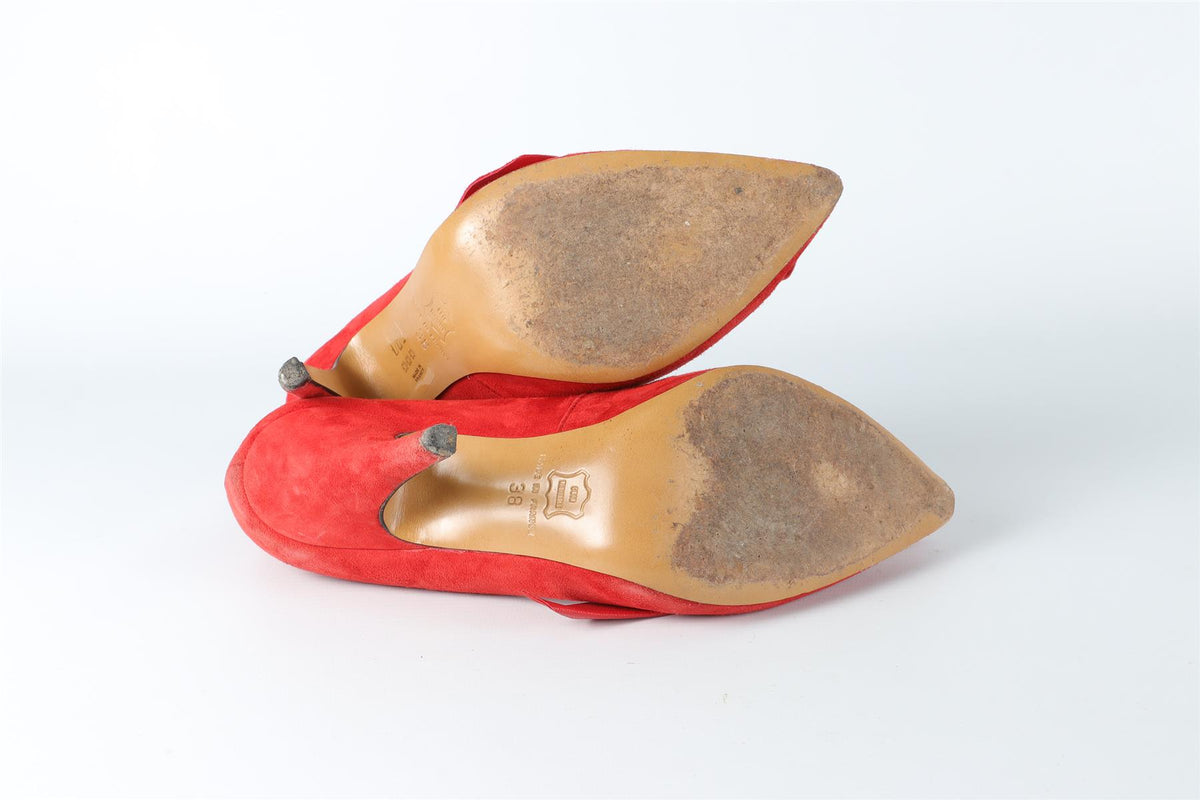 ISABEL MARANT RED SUEDE PUMPS EU 38 UK 5 US 8