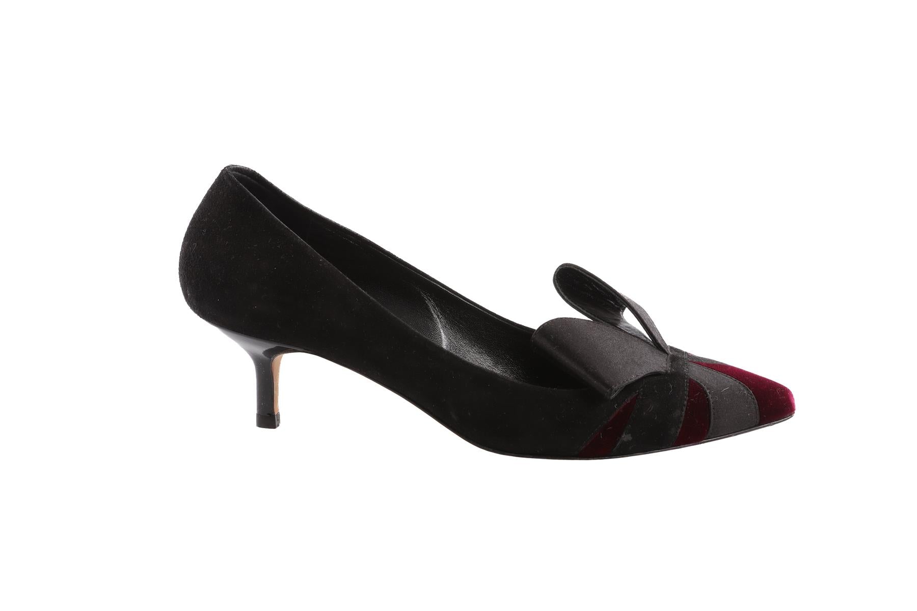 BRIAN ATWOOD BLACK SUEDE PUMPS EU 36.5 UK 3.5 US 6.5