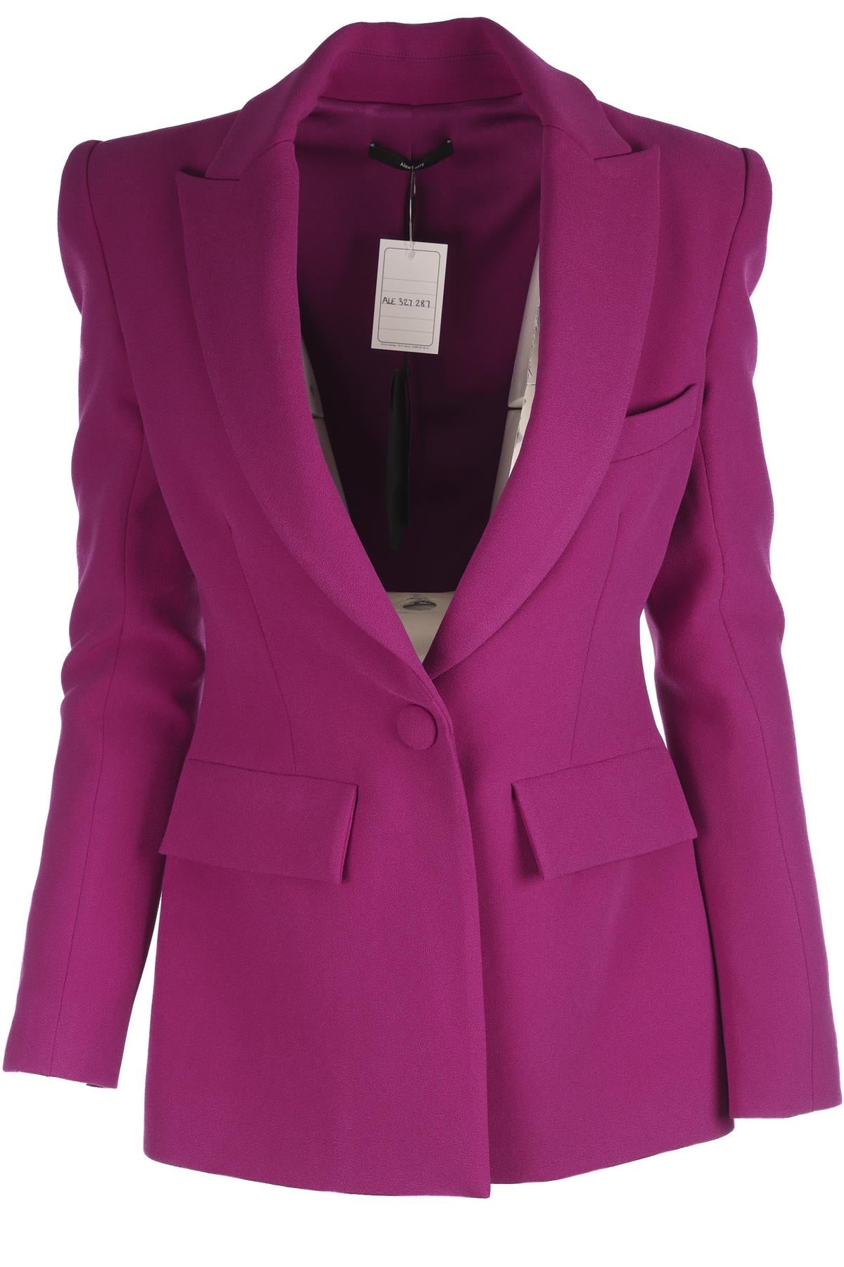 ALEX PERRY PURPLE CREPE BLAZER AU 8 UK 8