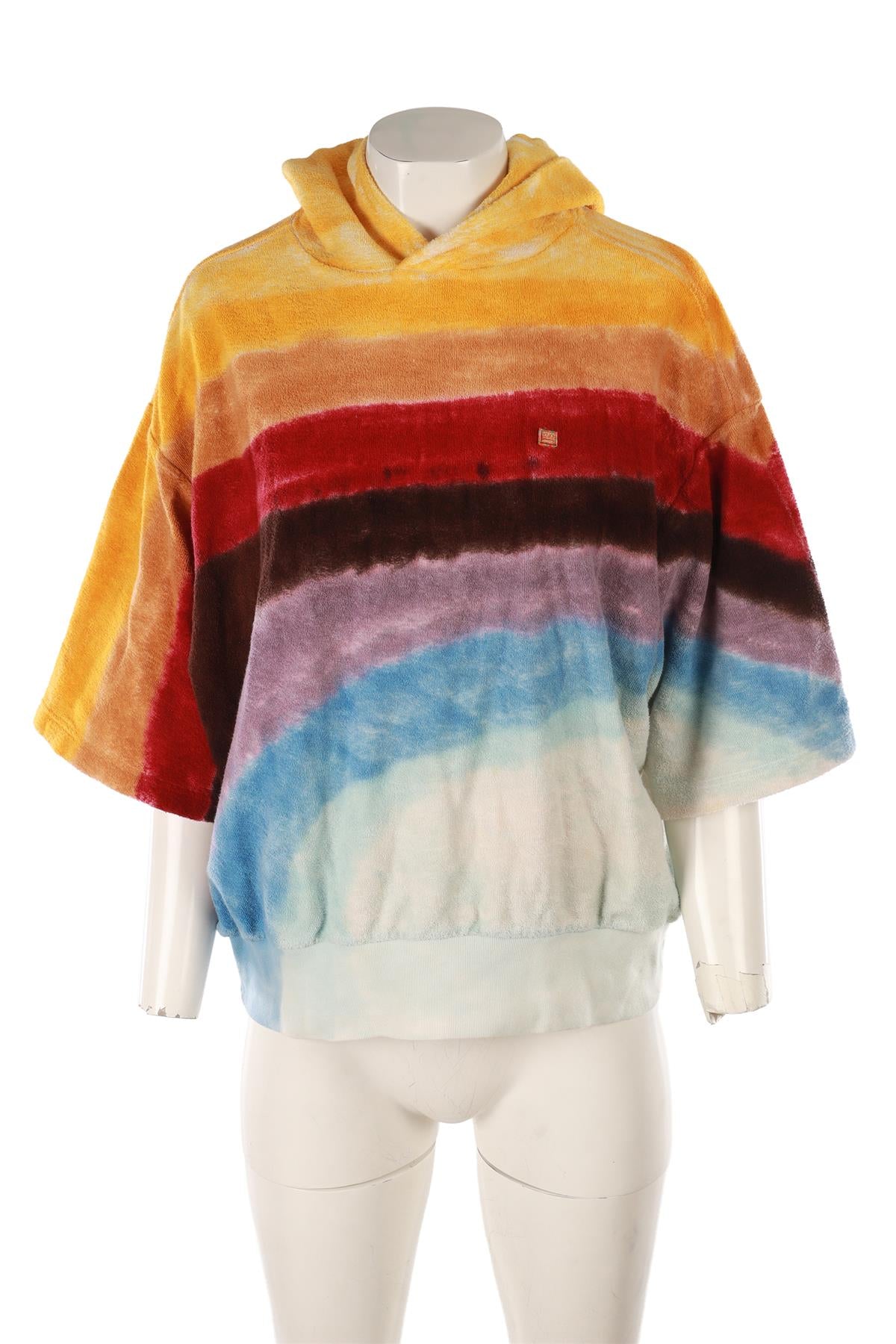 ACNE STUDIOS MULTI COTTON HOODIE SMALL