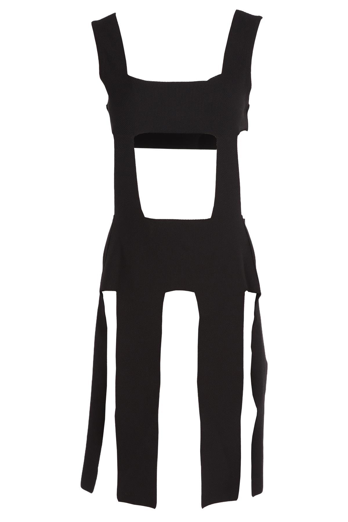 CHRISTIAN DIOR BLACK KNIT TOP FR 36 UK 8