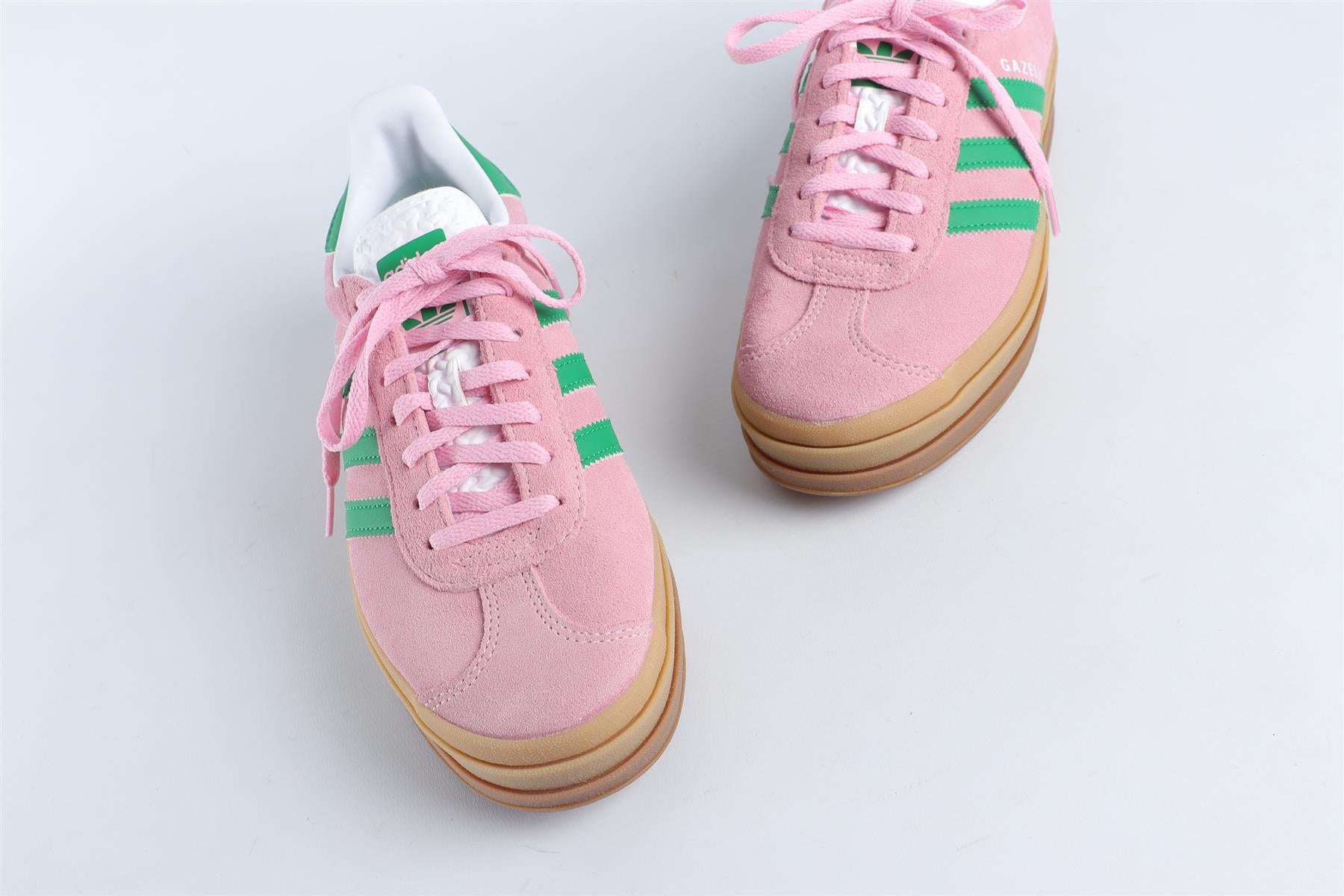 ADIDAS PINK GAZELLE BOLD 'TRUE PINK GREEN' SNEAKERS EU 38.5 UK 5 US 7