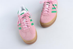 ADIDAS PINK GAZELLE BOLD 'TRUE PINK GREEN' SNEAKERS EU 38.5 UK 5 US 7