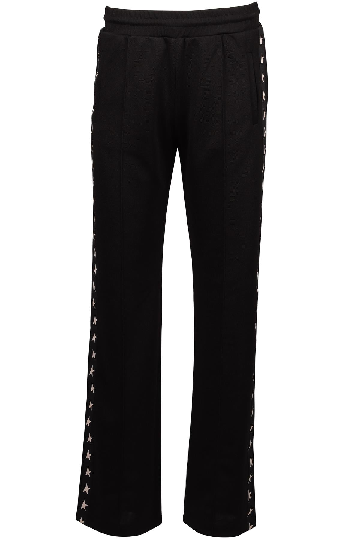 GOLDEN GOOSE DELUXE BRAND BLACK COTTON STRAIGHT LEG PANTS SMALL