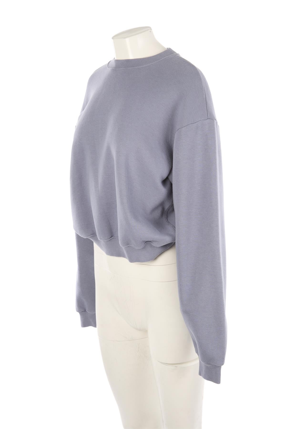 SKIMS BLUE COTTON SWEATSHIRT SMALL