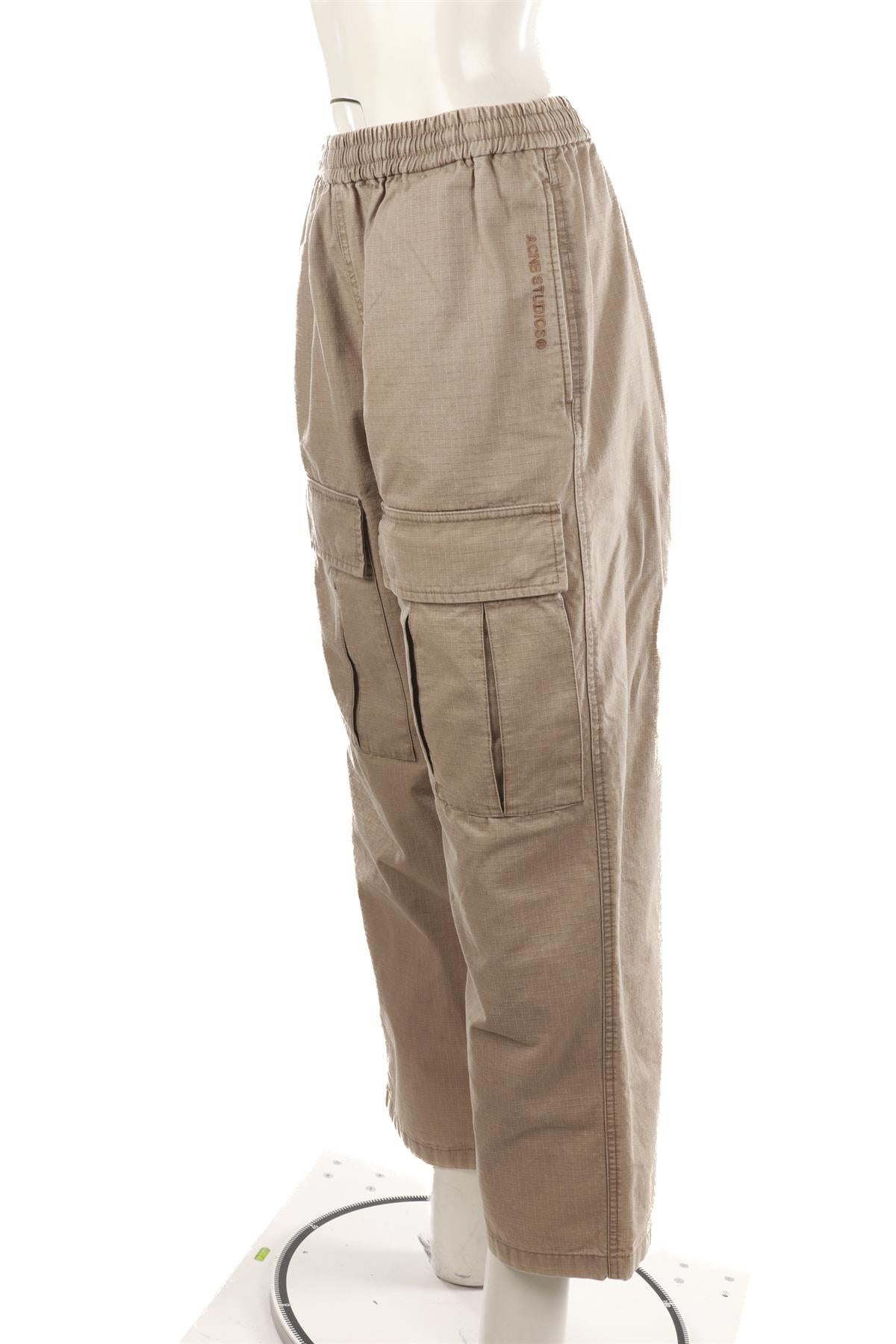 ACNE STUDIOS BEIGE COTTON CARGO PANTS IT 44 UK 12