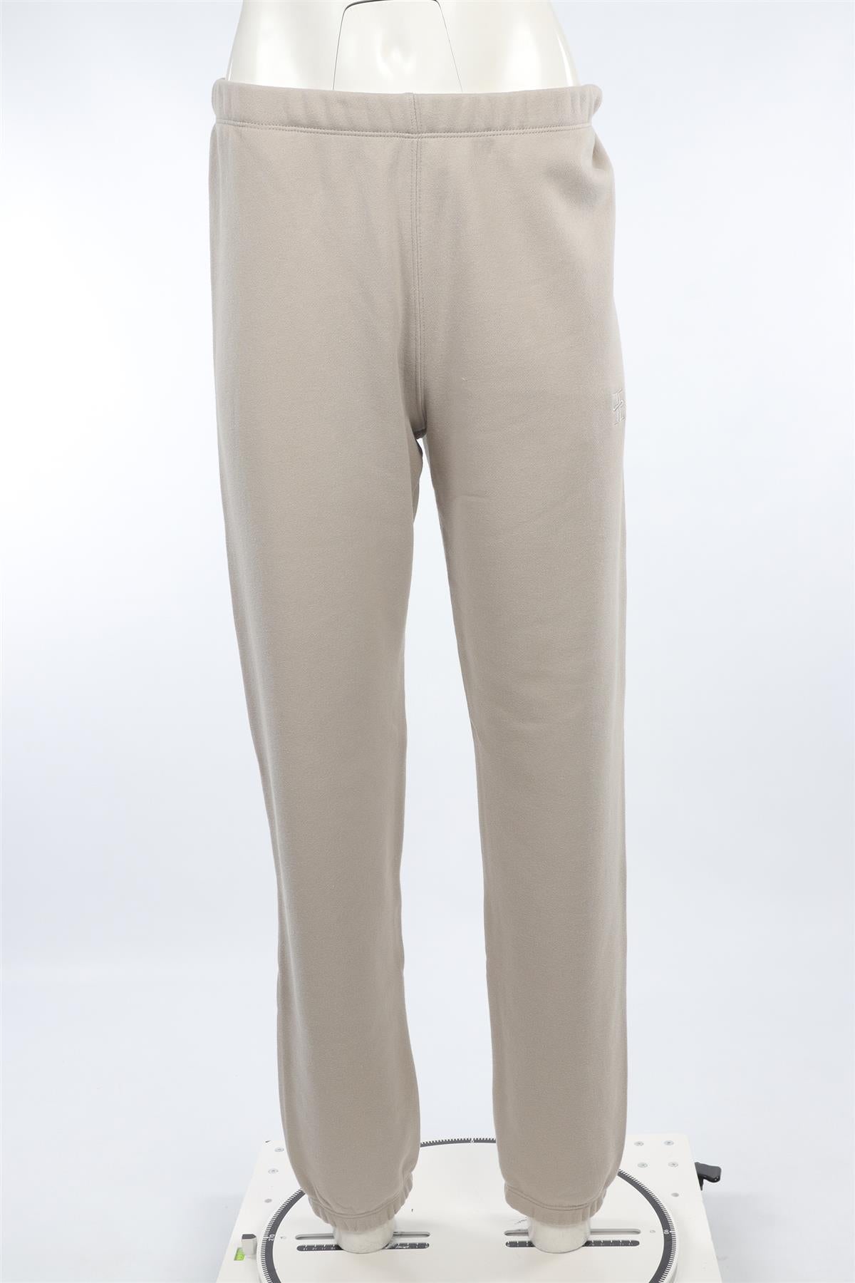 ETERNE BEIGE COTTON TRACK PANTS MEDIUM