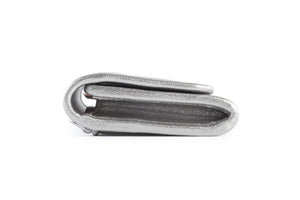 MIU MIU SILVER LEATHER WALLET ON CHAIN