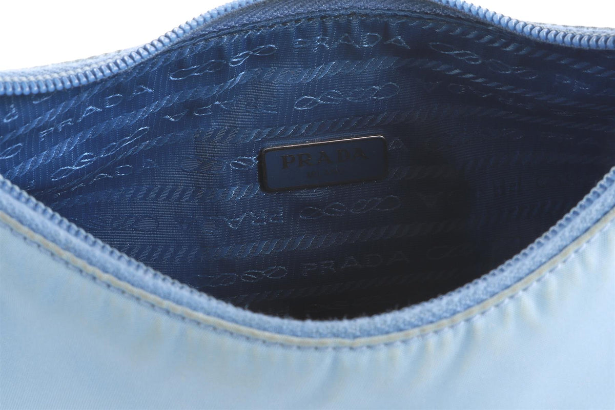 PRADA BLUE RE-EDITION 2000 NYLON SHOULDER BAG