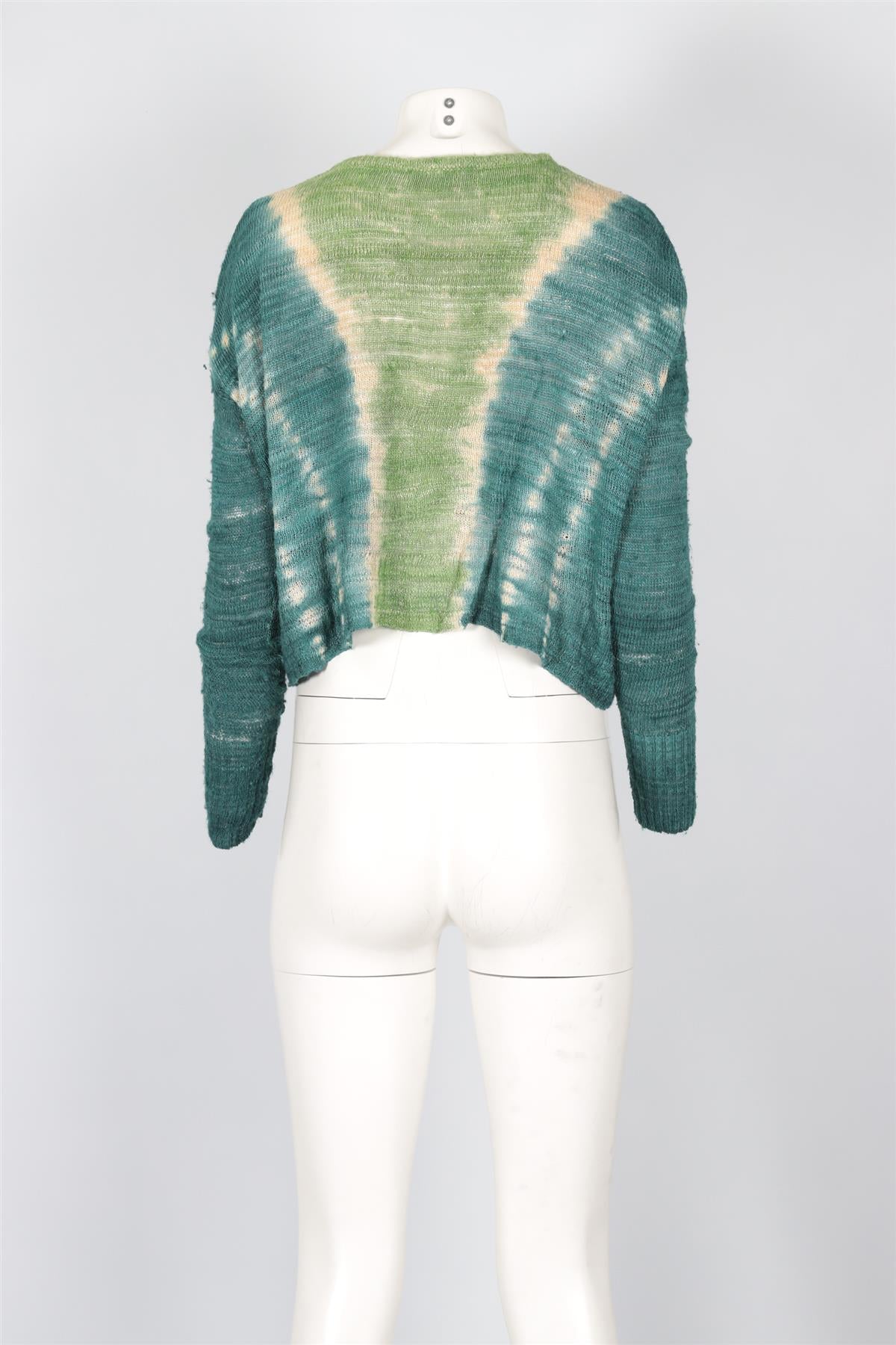 ALTUZARRA GREEN SILK SWEATER SMALL
