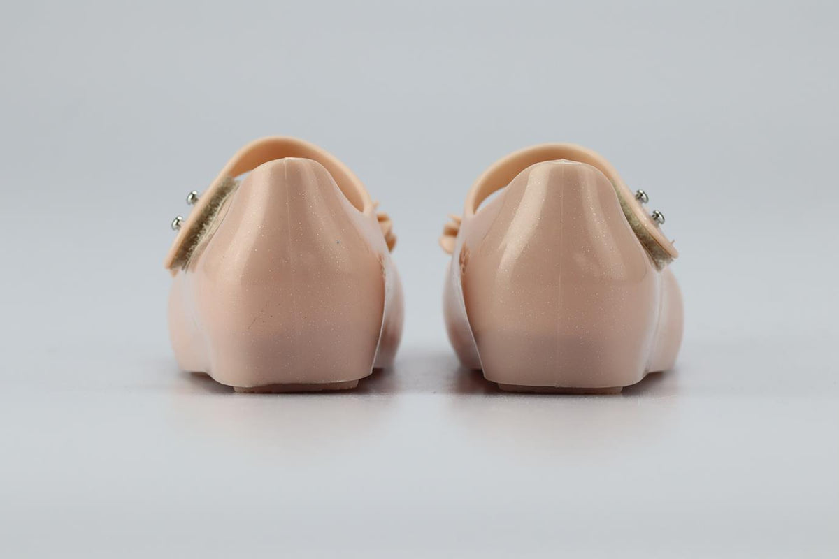 MINI MELISSA BABY GIRLS FLORAL JELLY FLATS EU 25-26 UK 8-8.5
