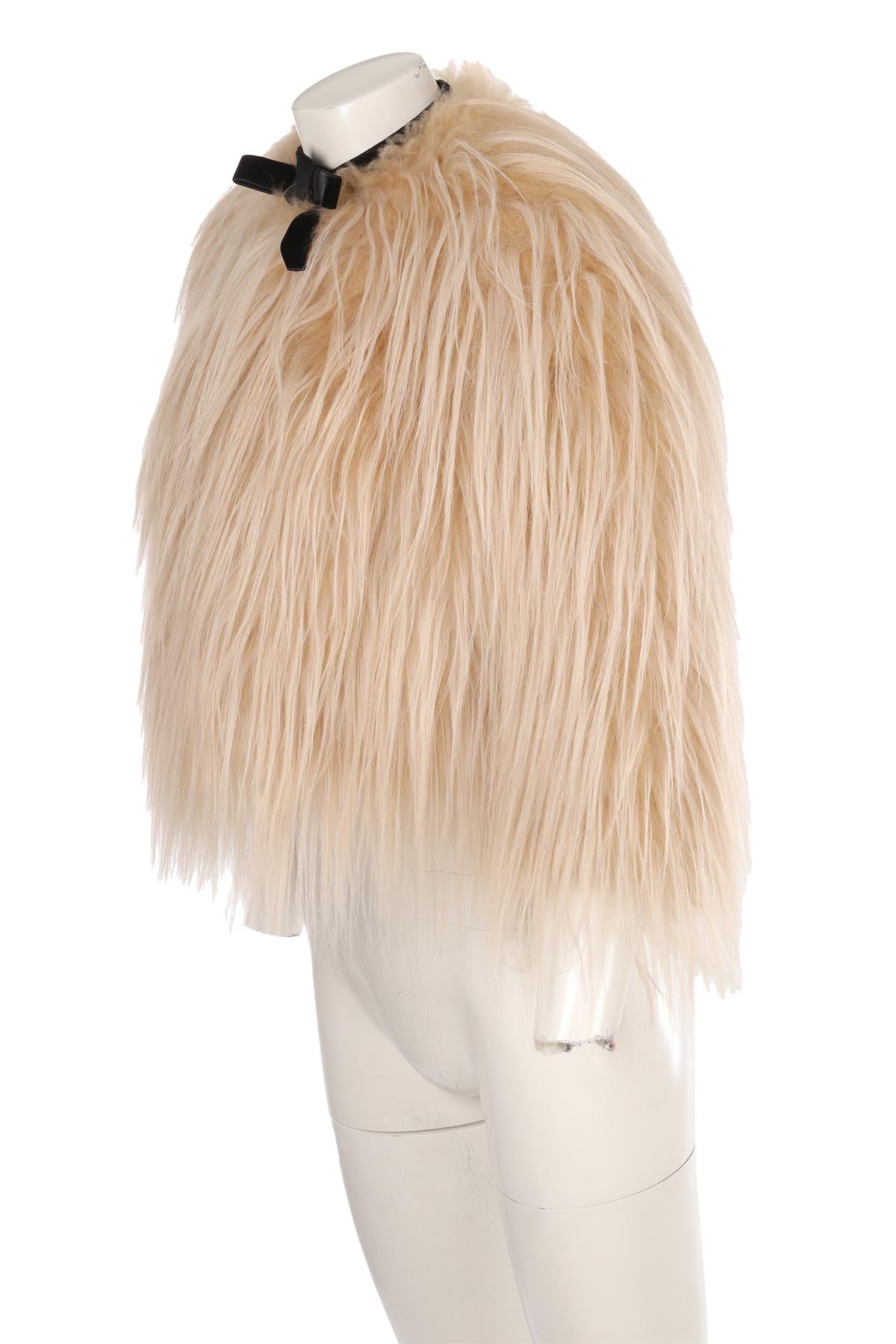 PRADA NUDE 2024 KIDASSIA FUR JACKET IT 42 UK 10