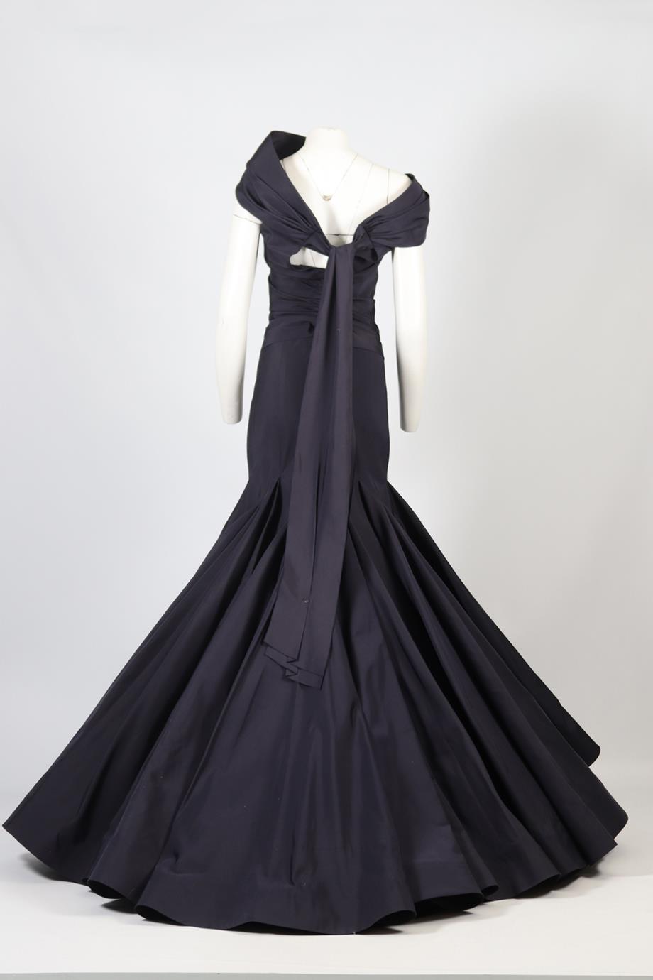 AZZEDINE ALAÏA HAUTE COUTURE TAFFETA TOP AND SKIRT SET SMALL