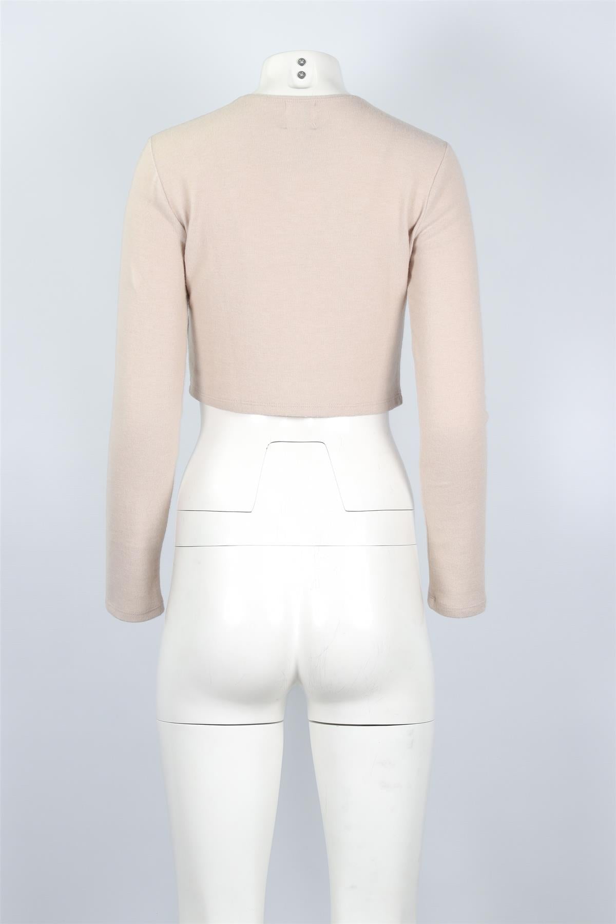 LESET TAUPE KNIT CARDIGAN SMALL