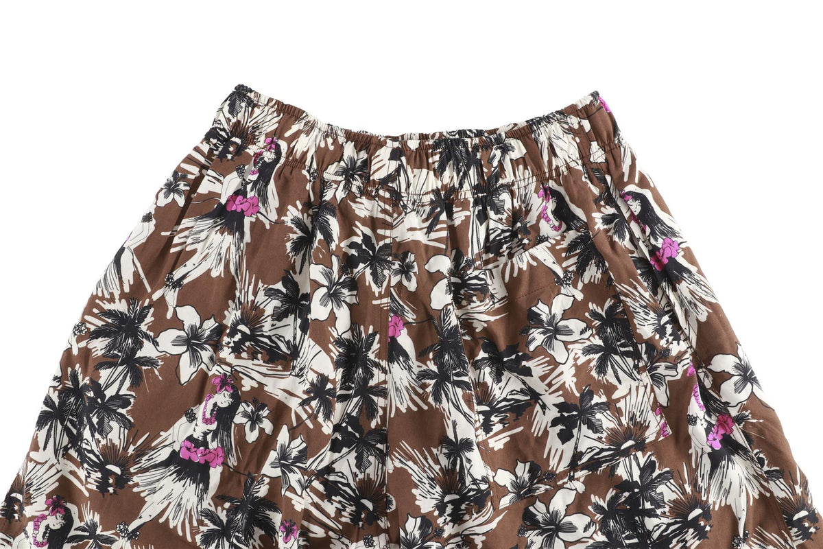 PALM ANGELS BROWN MEN'S JERSEY SHORTS IT 48 UK 32 FR 40