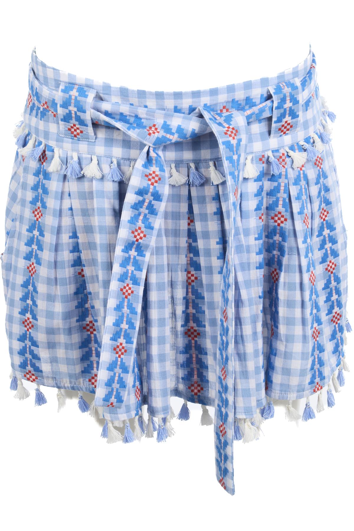 DODO BAR OR BLUE COTTON MINI SKIRT SMALL