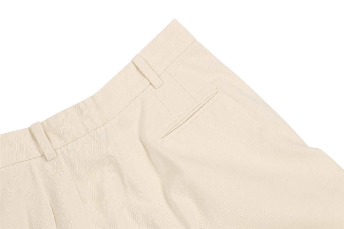 AIMÉ CREAM COTTON SHORTS FR 36 UK 8