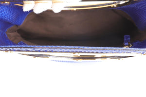 TOM FORD BLUE PYTHON CLUTCH
