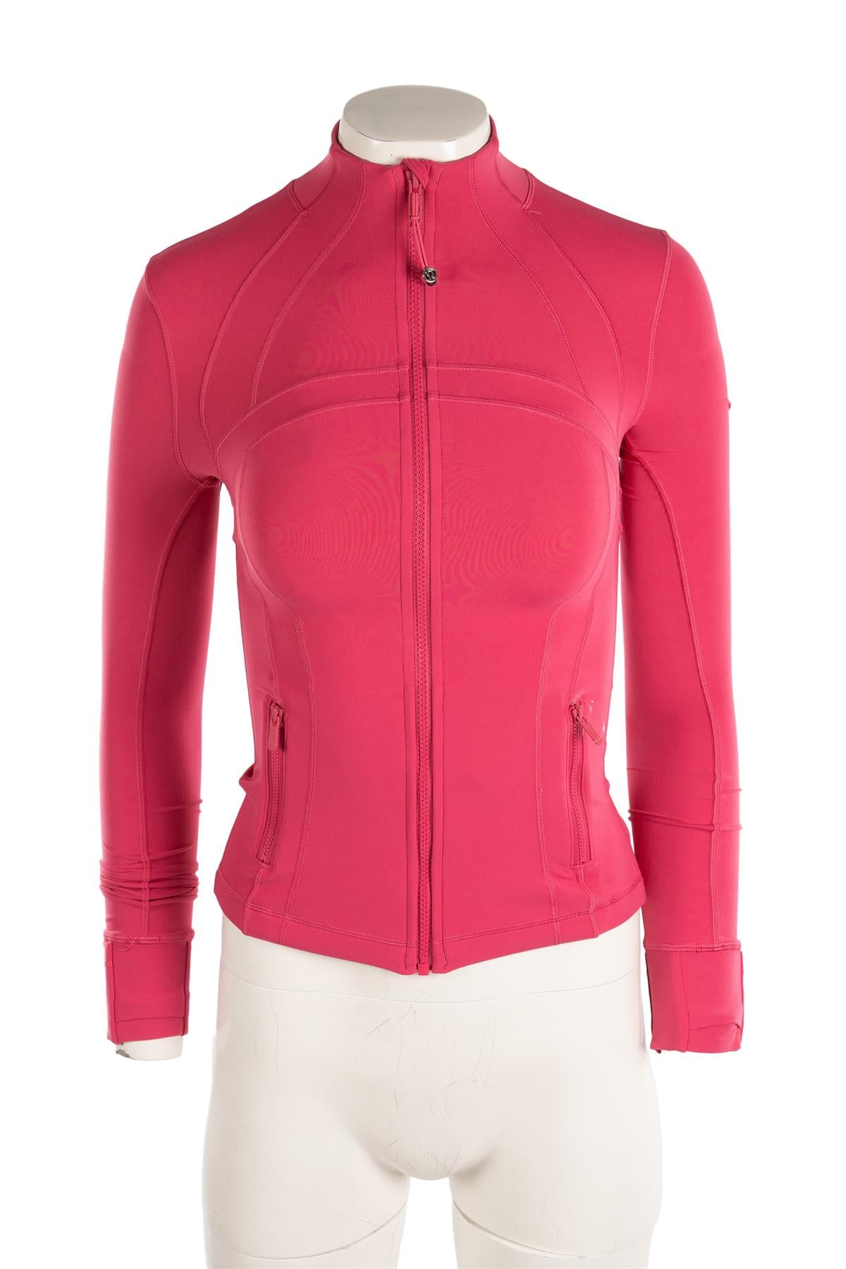 LULULEMON PINK JERSEY JACKET US 0 UK 4