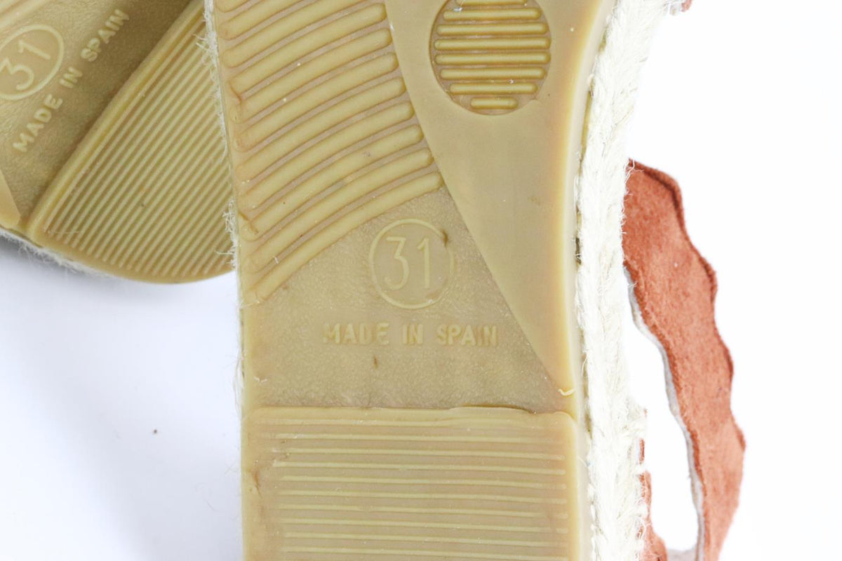 CHLOÉ KIDS GIRLS SUEDE SANDALS EU 31 UK 12.5