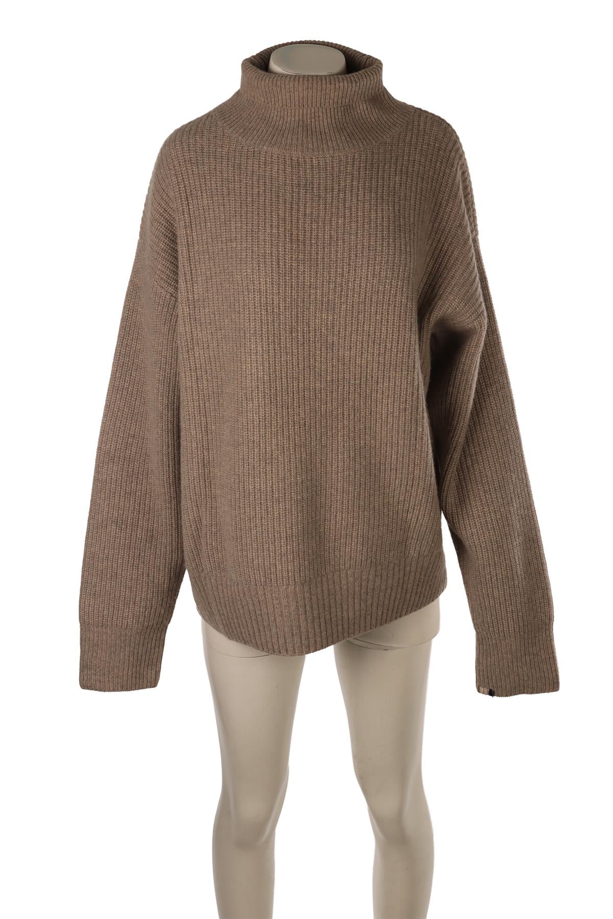 EXTREME CASHMERE TAUPE CASHMERE SWEATER ONE SIZE