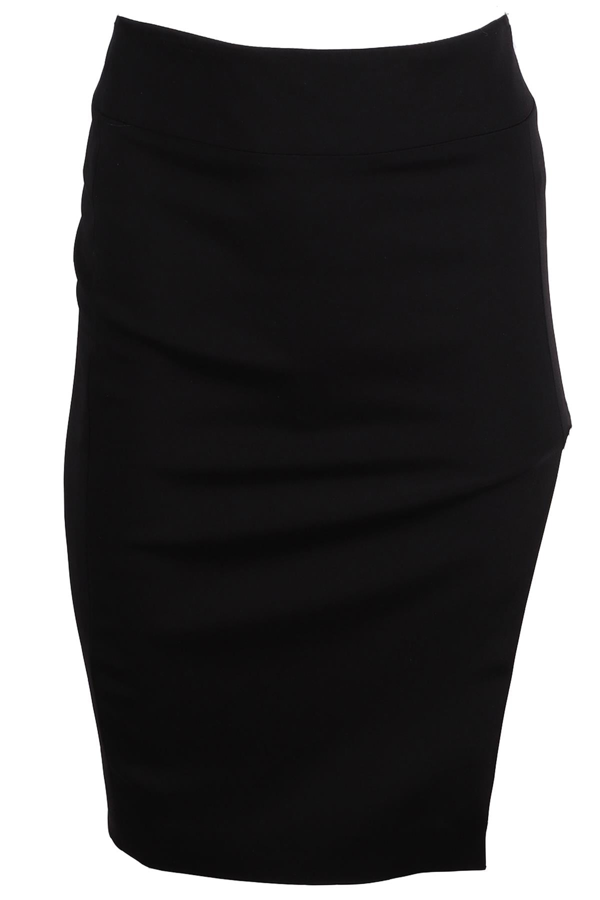 TOM FORD BLACK CREPE MIDI SKIRT IT 38 UK 6