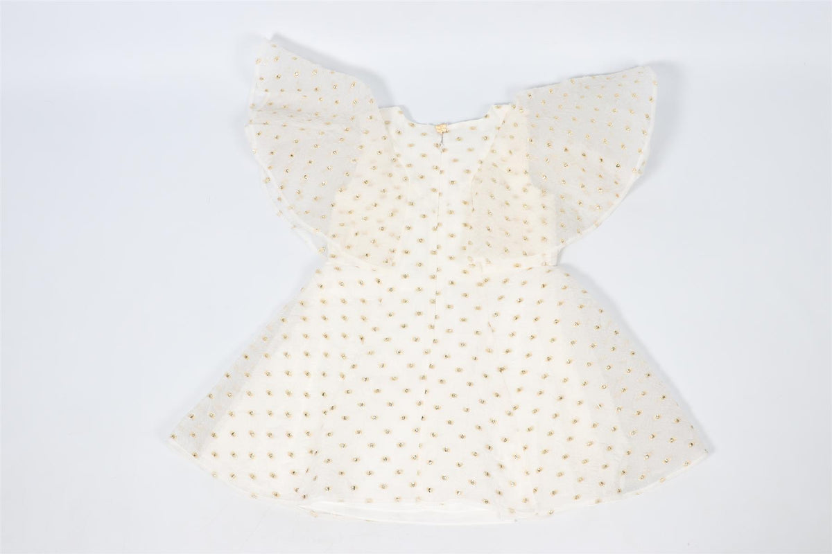 CHRISTIAN DIOR IVORY KIDS GIRLS SILK DRESS 5 YEARS