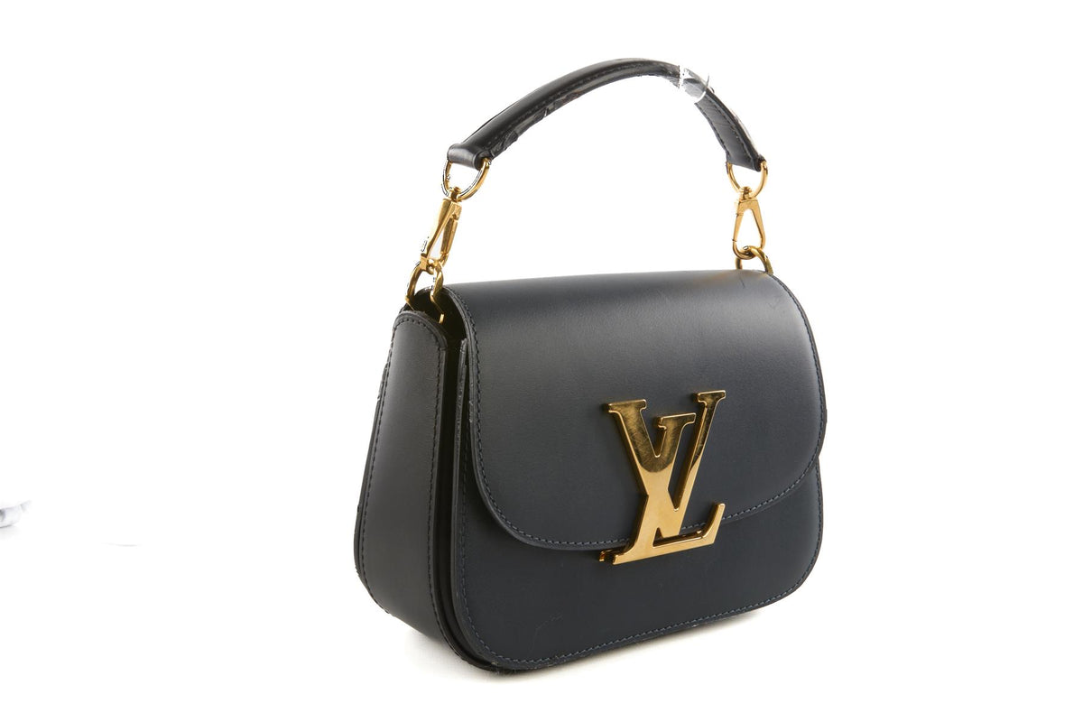 LOUIS VUITTON NAVY 2013 VIVIENNE LEATHER TOTE BAG