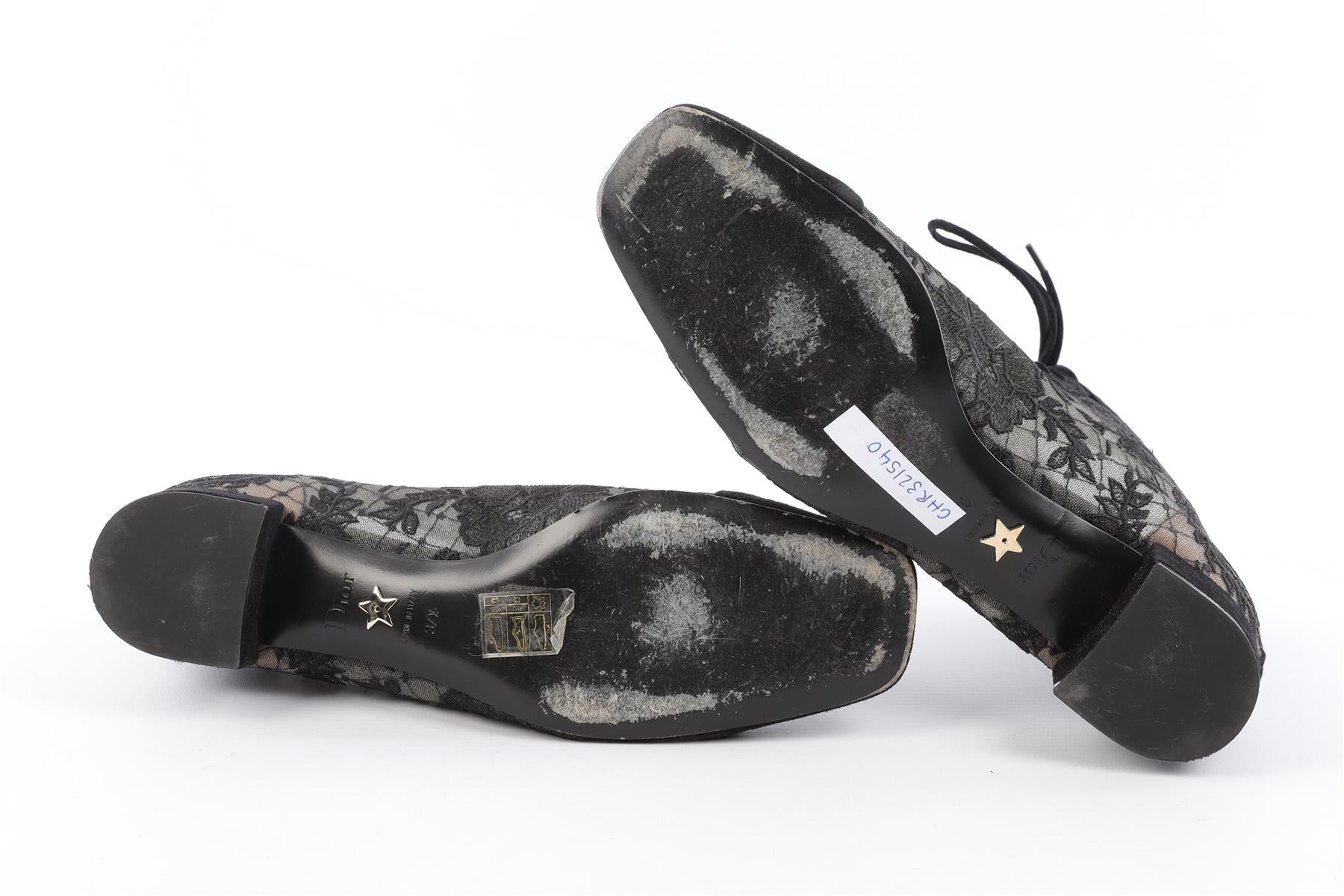 CHRISTIAN DIOR BLACK NAUGHTILY-D SUEDE ANKLE BOOTS EU 37.5 UK 4.5 US 7.5